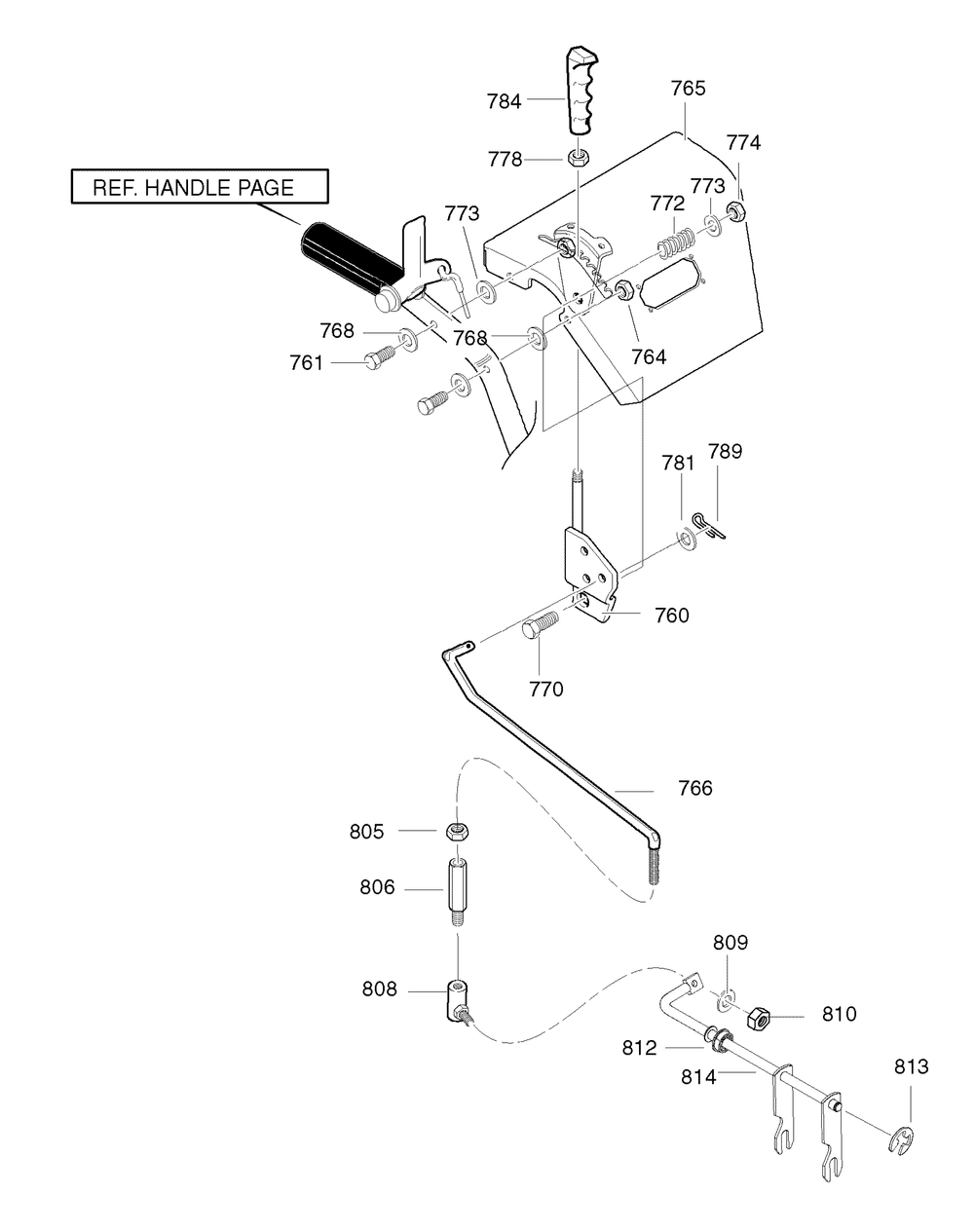 Control Panel Assembly Diagram and Parts List for 1695364-6271201X61 2007 Briggs and Stratton Snow Blower